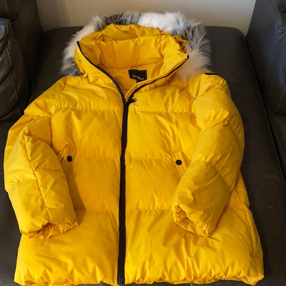 Girls SAM EDELMAN Faux Fur Puffer Jacket - Picture 1 of 5